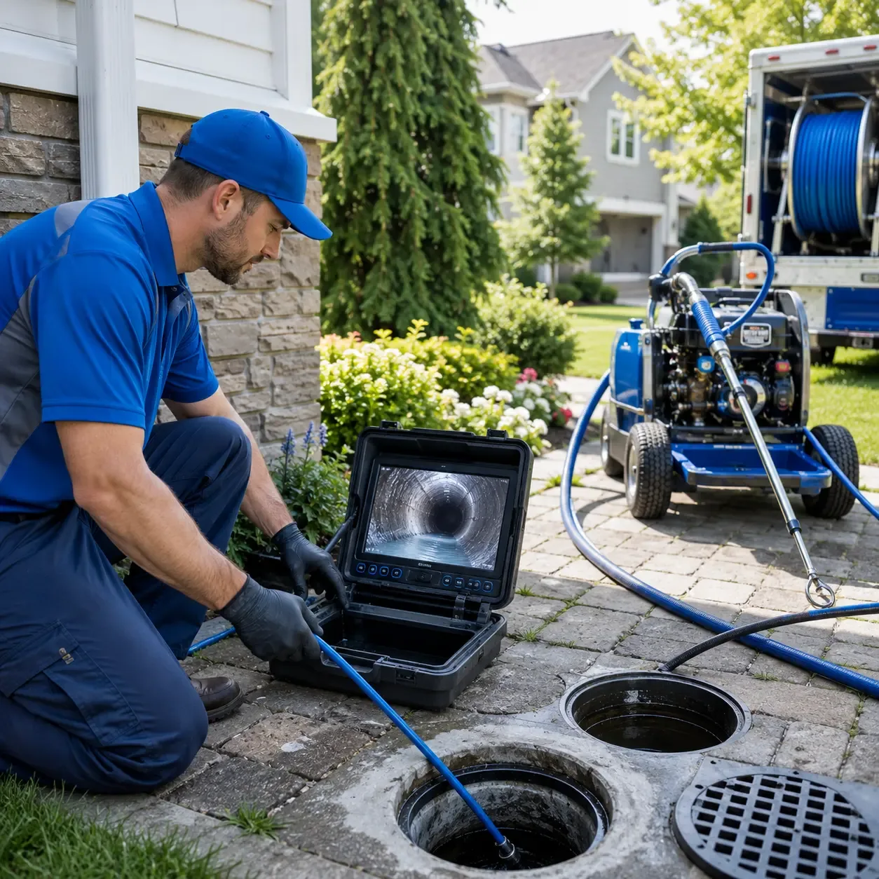 Outdoor drain cleaning professionals serving Stewartsville, NJ